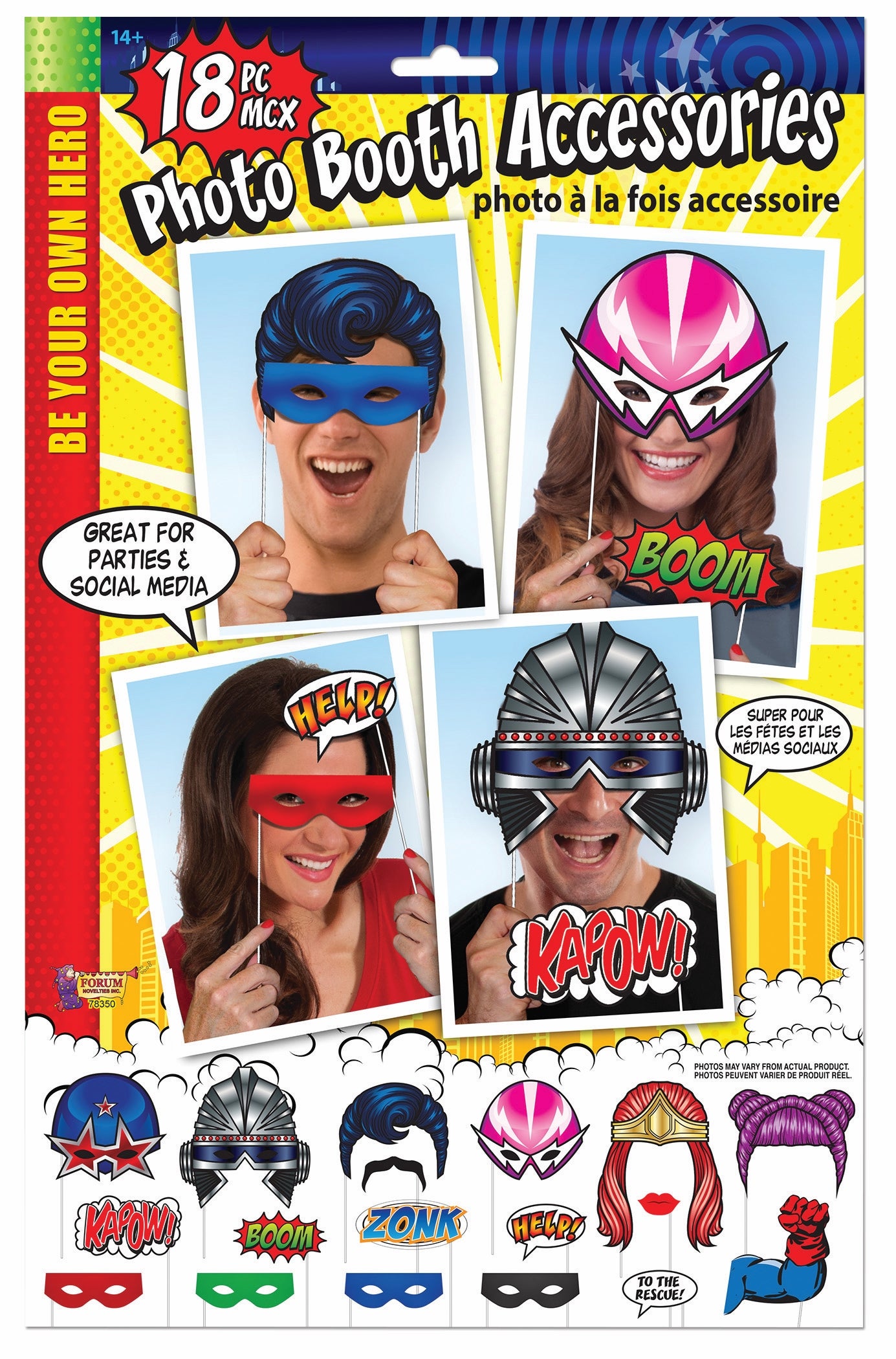 Superhero Photo Booth Accessories