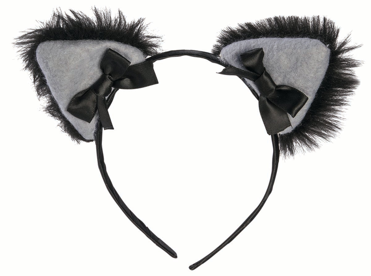 Black Cat Furry Headband