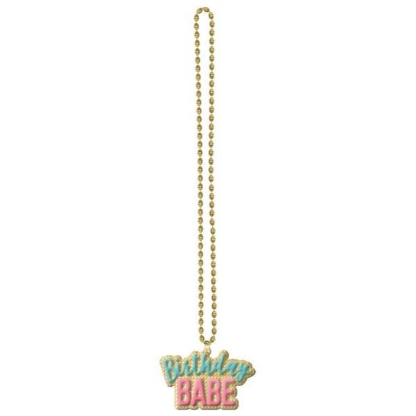 BIRTHDAY BABE BIRTHDAY NECKLACE