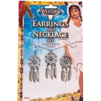 WESTERN EARRINGS & NECKLACE SET