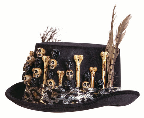 Voodoo Hat with Bones