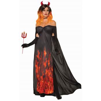 ELEGANT DEVIL DRESS ADULT COSTUME