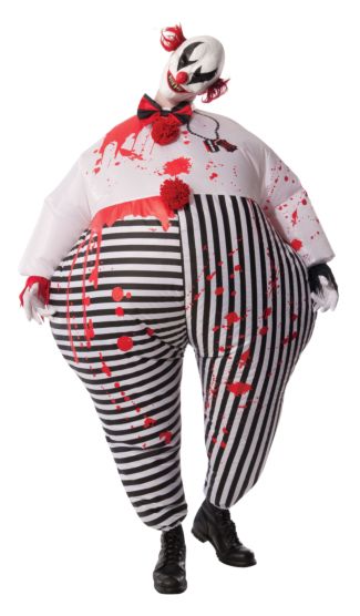 INFLATABLE EVIL CLOWN COSTUME - ADULT