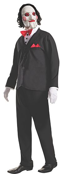 BILLY SAW MOVIE PUPPET COSTUME - ADULT