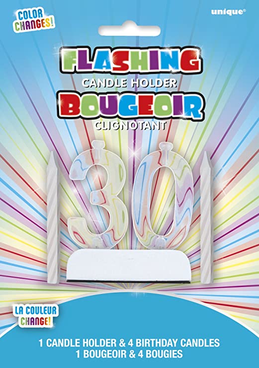 30 FLASHING CAKE TOPPER HornerNovelty