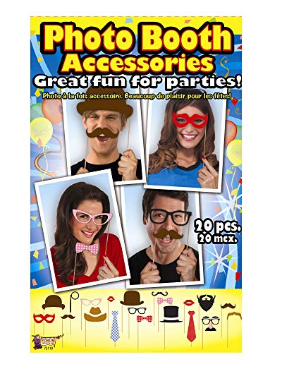 BIRTHDAY PHOTO PROPS ON STICKS 20PCS