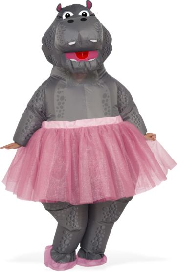 INFLATABLE HIPPO BALLERINA COSTUME - ADULT