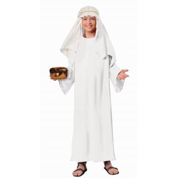 WHITE WISEMAN ROBE CHILD COSTUME