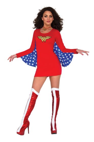 ADULT WONDER WOMAN CAPE DRESS