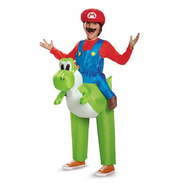 MARIO RIDING YOSHI COSTUME CHILD