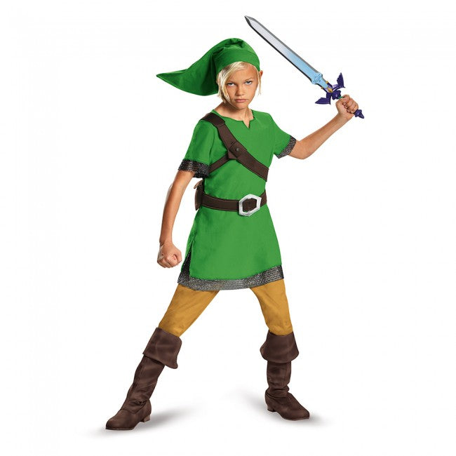 LINK FROM ZELDA COSTUME KIDS 10-12
