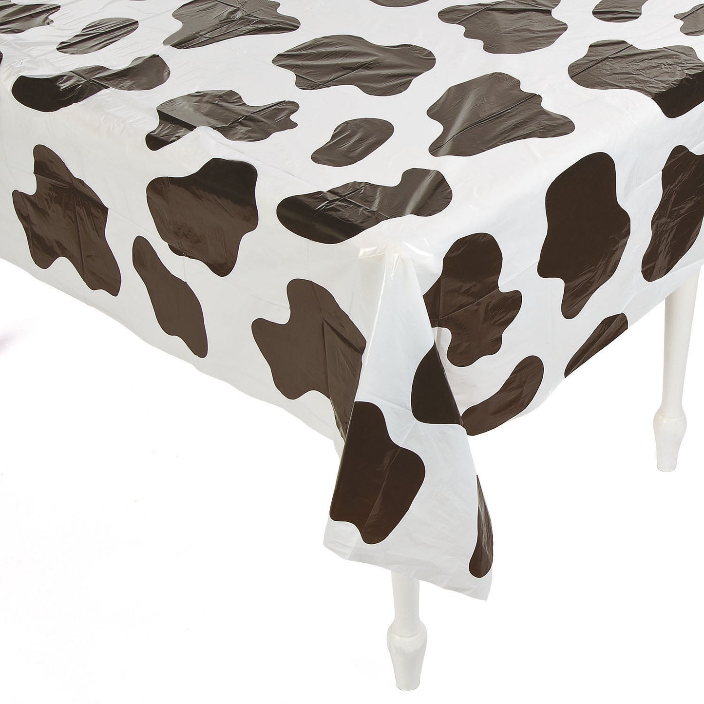 TABLECOVER - COW SPOTS 54"X 72" PLASTIC EACH