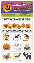 HALLOWEEN TATTOOS 2 SHEETS/PKG
