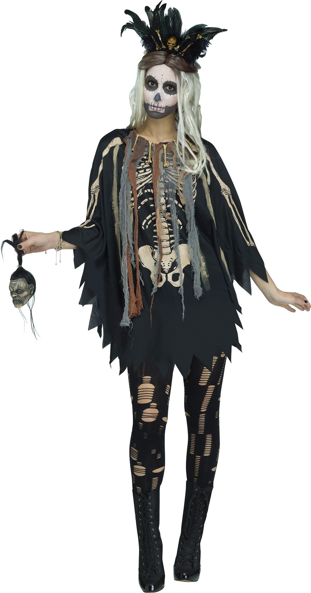 VOODOO PONCHO ADULT COSTUME