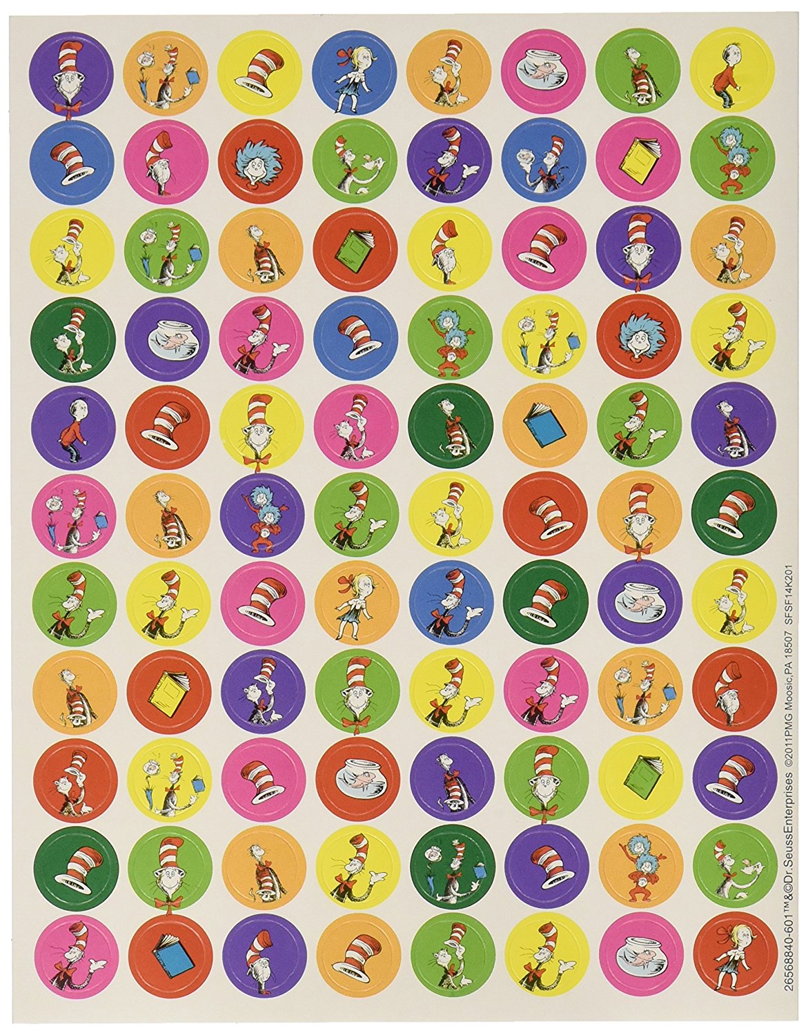 DR. SEUSS SMALL STICKERS