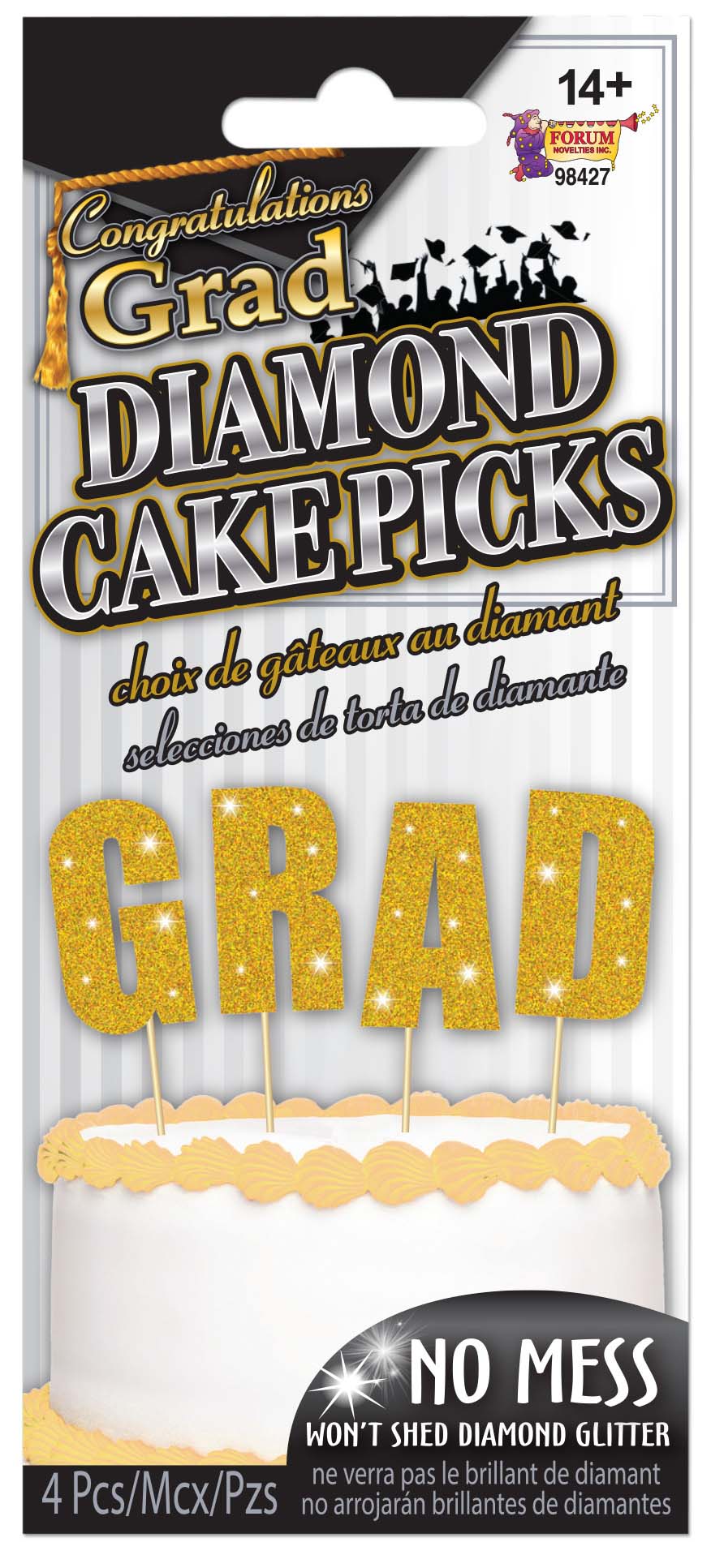 GRAD Cake Picks