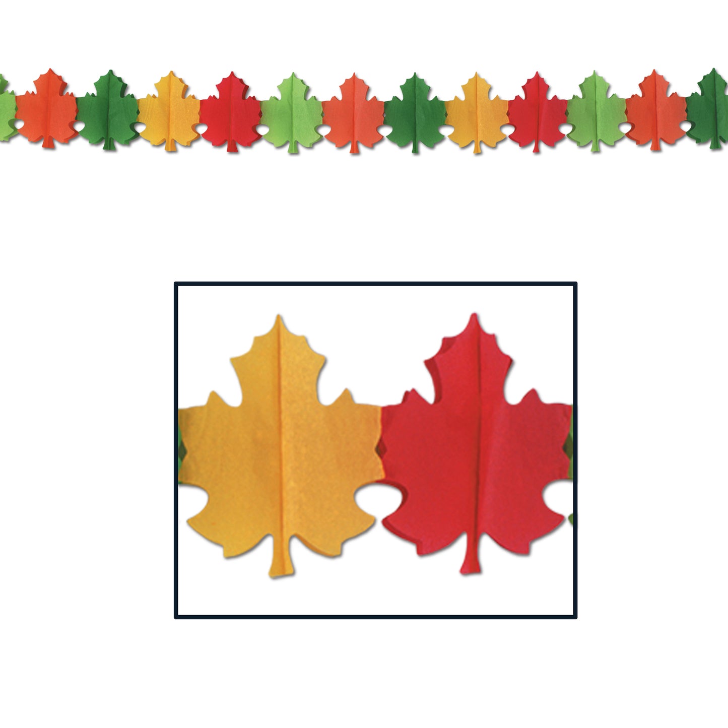 GARLAND - FALL LEAF 9" x 12' LONG