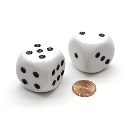 32 MM WHITE DICE