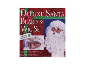 DELUXE SANTA BEARD AND WIG SET