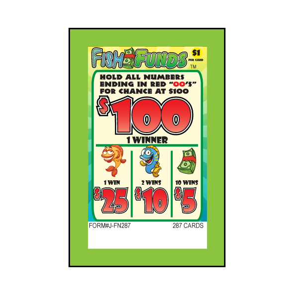 FISH FUNDS PULL TAB 287 TICKETS