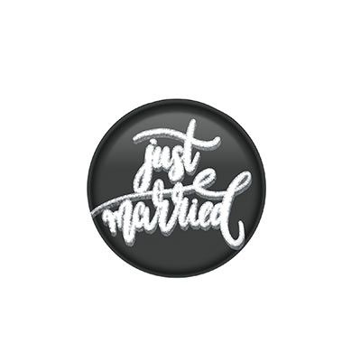 JUST MARRIED BUTTON