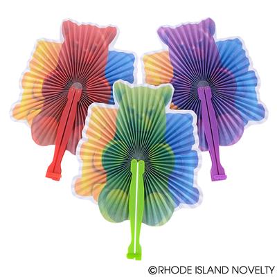 10" GUMMY BEAR FOLDING FANS 12PCS