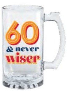 60 & NEVER WISER TANKARD