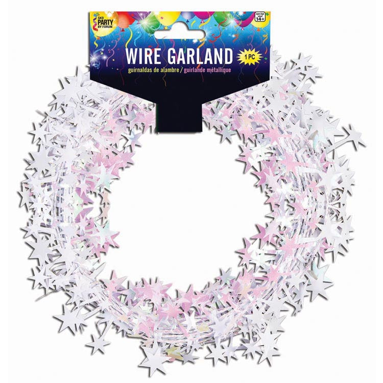 25 FT. STAR GARLAND - IRIDESCENT