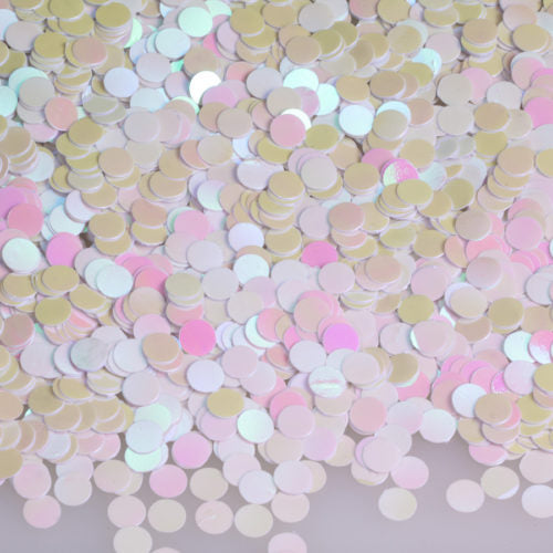 IRIDESCENT DOT CONFETTI 4OZ