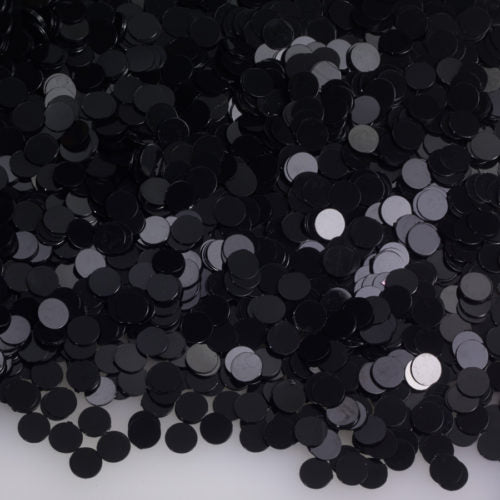 BLACK DOT CONFETTI 4OZ