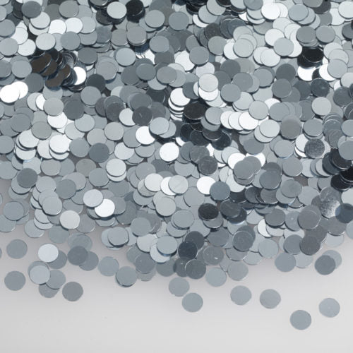 SILVER DOT CONFETTI 4OZ