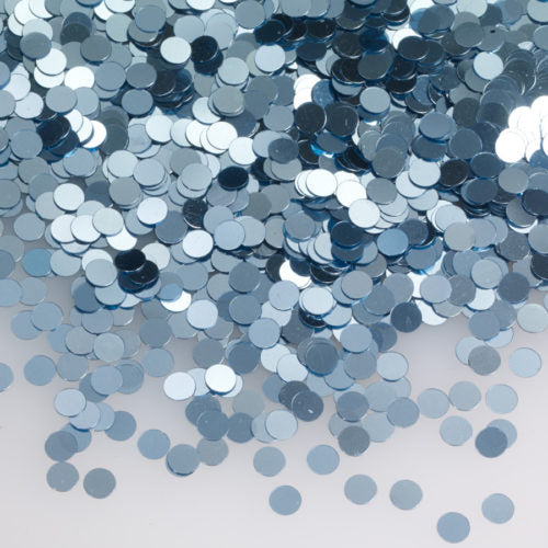 LIGHT BLUE DOT CONFETTI 4OZ