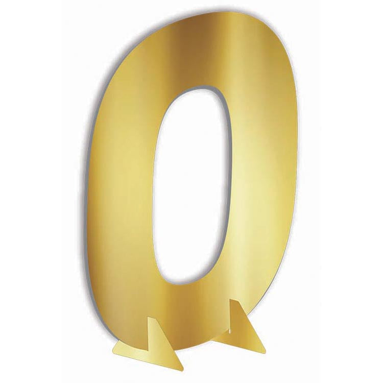 24″ Gold Metallic Number 0