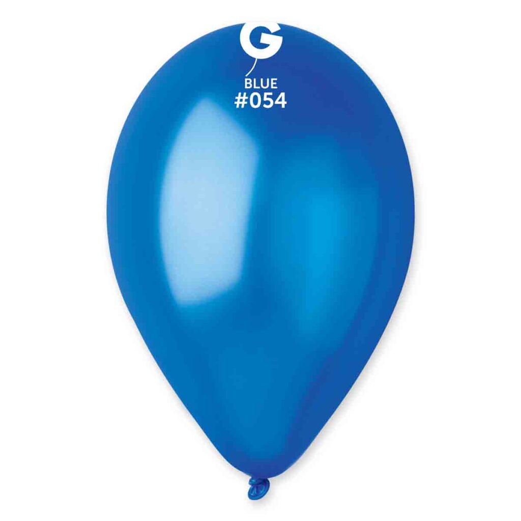 Dark Blue Metallic Gemar Latex Balloons- #054
