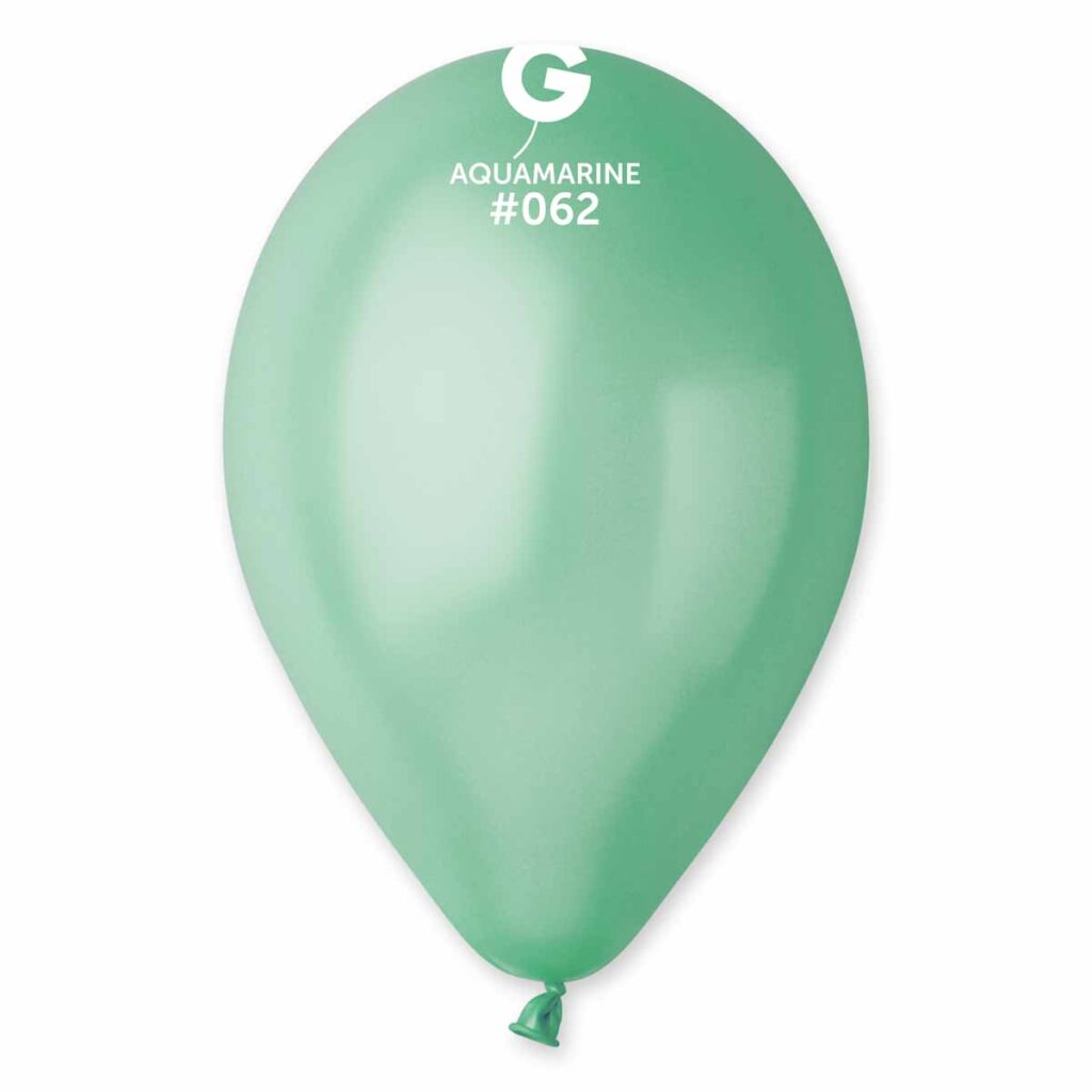 Metallic Aquamarine Gemar Latex Balloons- #062