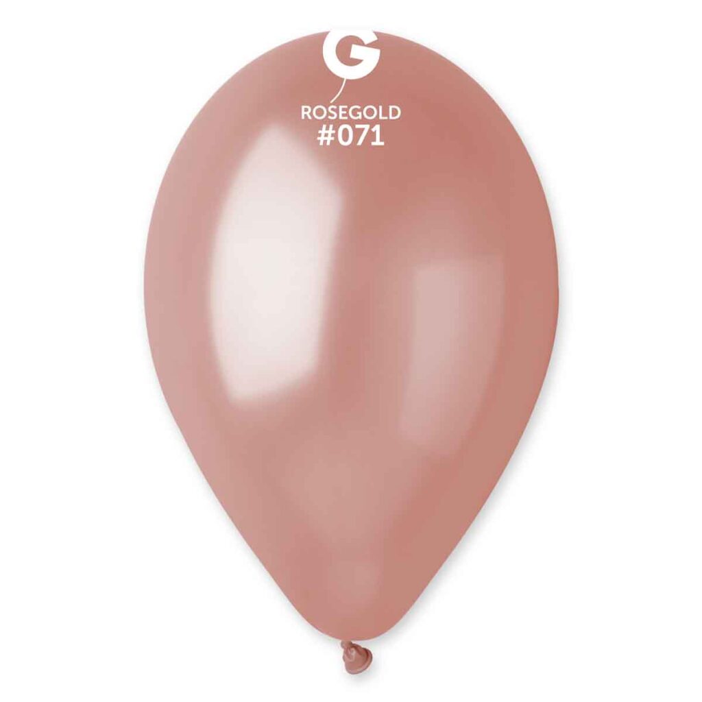 #071 ROSE GOLD GEMAR METALLIC LATEX BALLOONS