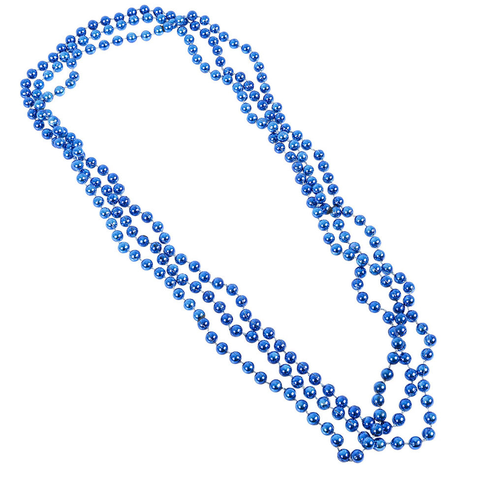 BLUE BEAD NECKLACES 12CT