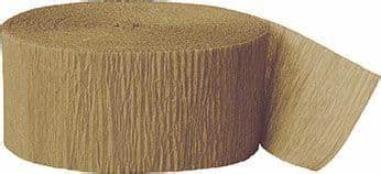 Crepe Streamer - 81' Gold