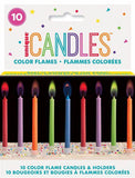 COLOR FLAME BIRTHDAY CANDLES