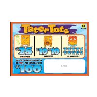 TATER TOTS PULL TAB 287 TICKETS