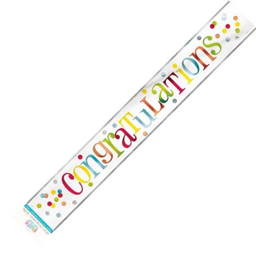 CONGRATULATIONS MYLAR BANNER