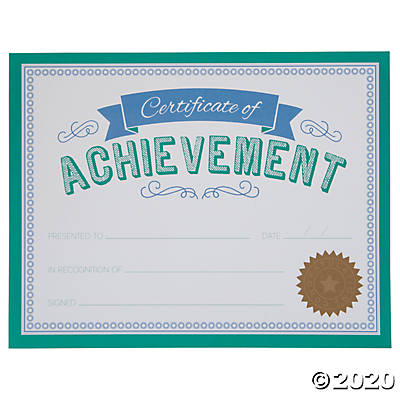 Certificate of Achievement