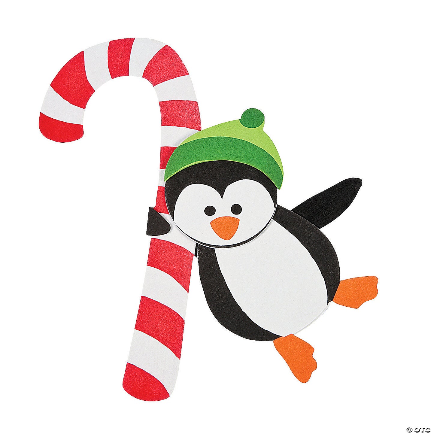 CANDY CANE PENGUIN DOORKNOB HANGER CHRISTMAS CRAFT KIT