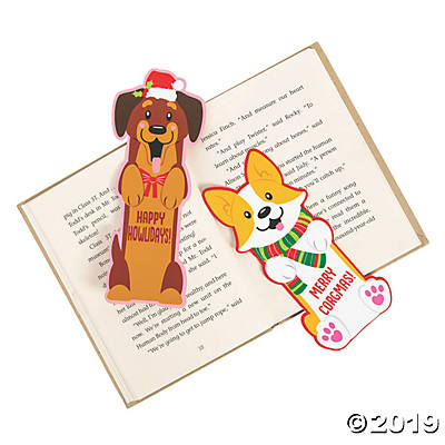 CHRISTMAS DOG BOOKMARKS