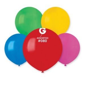 #080 ASSORTED GEMAR LATEX BALLOON