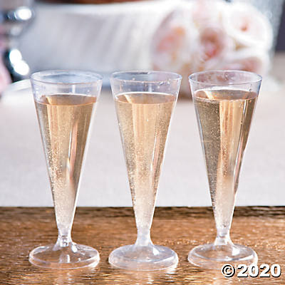 6oz Clear Champagne Flute Glasses