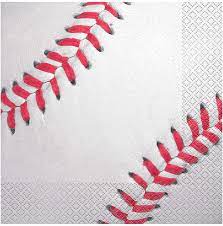 BASEBALL FAN BEVERAGE NAPKINS