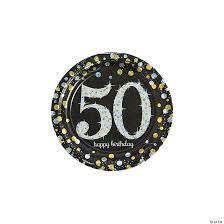 50TH BIRTHDAY PLATE - SPARKLING CELEBRATION