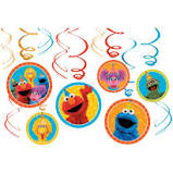 SESAME STREET SWIRL DECORATIONS