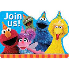 SESAME STREET INVITATIONS